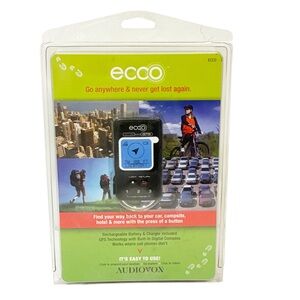 Audiovox Ecco Handheld Keychain GPS Rechargeable‎ Electronic NEW